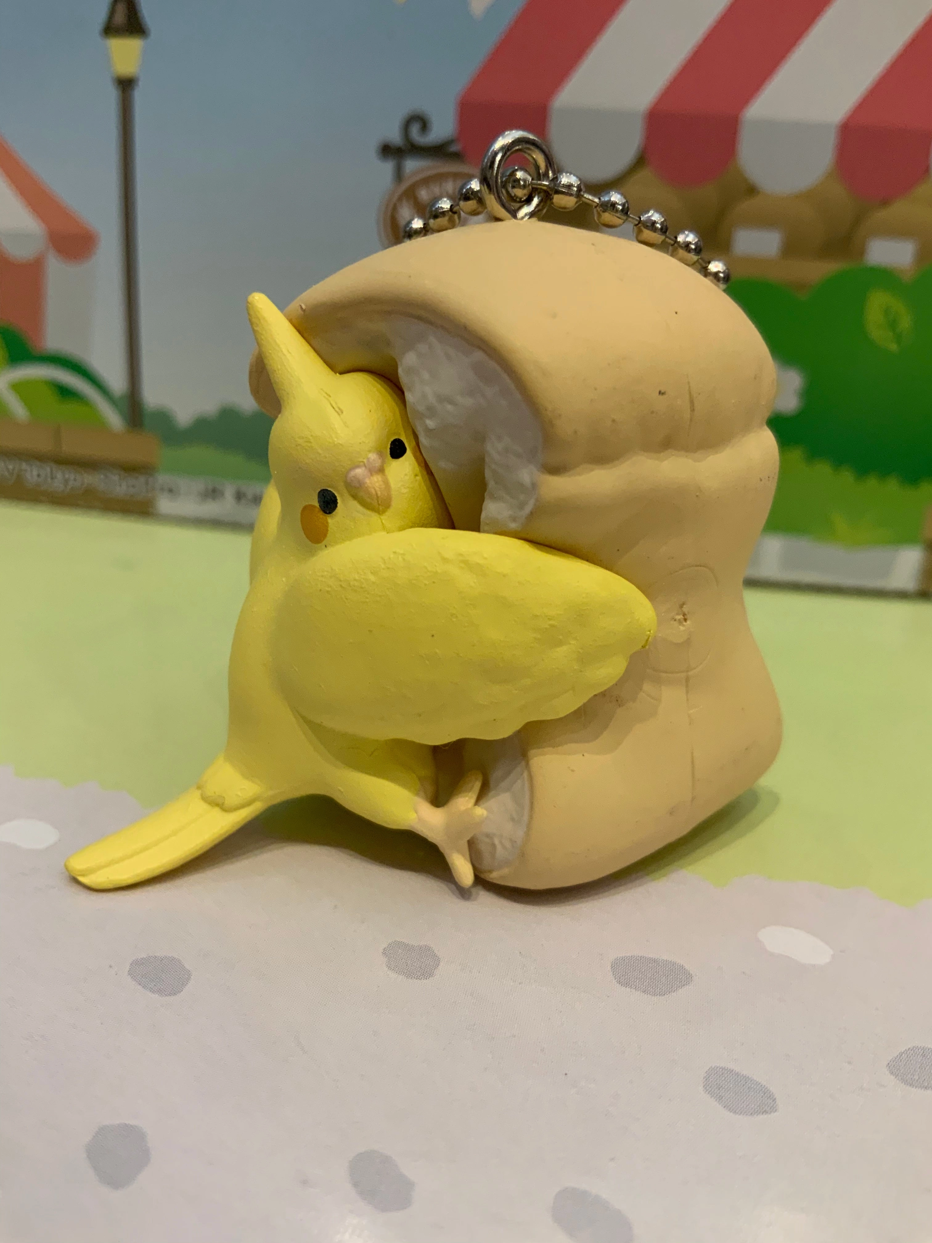 Lovely Bird Hugs Bread Figure Keychain 6 Pieces Set (In-stock) Legendary Hero