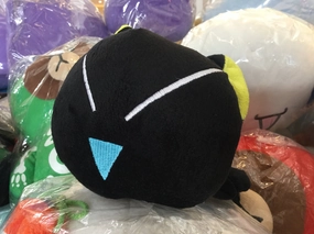 Lightweight Build Luo Xiaohei Black Cat Smiling Small Plush (In-stock)