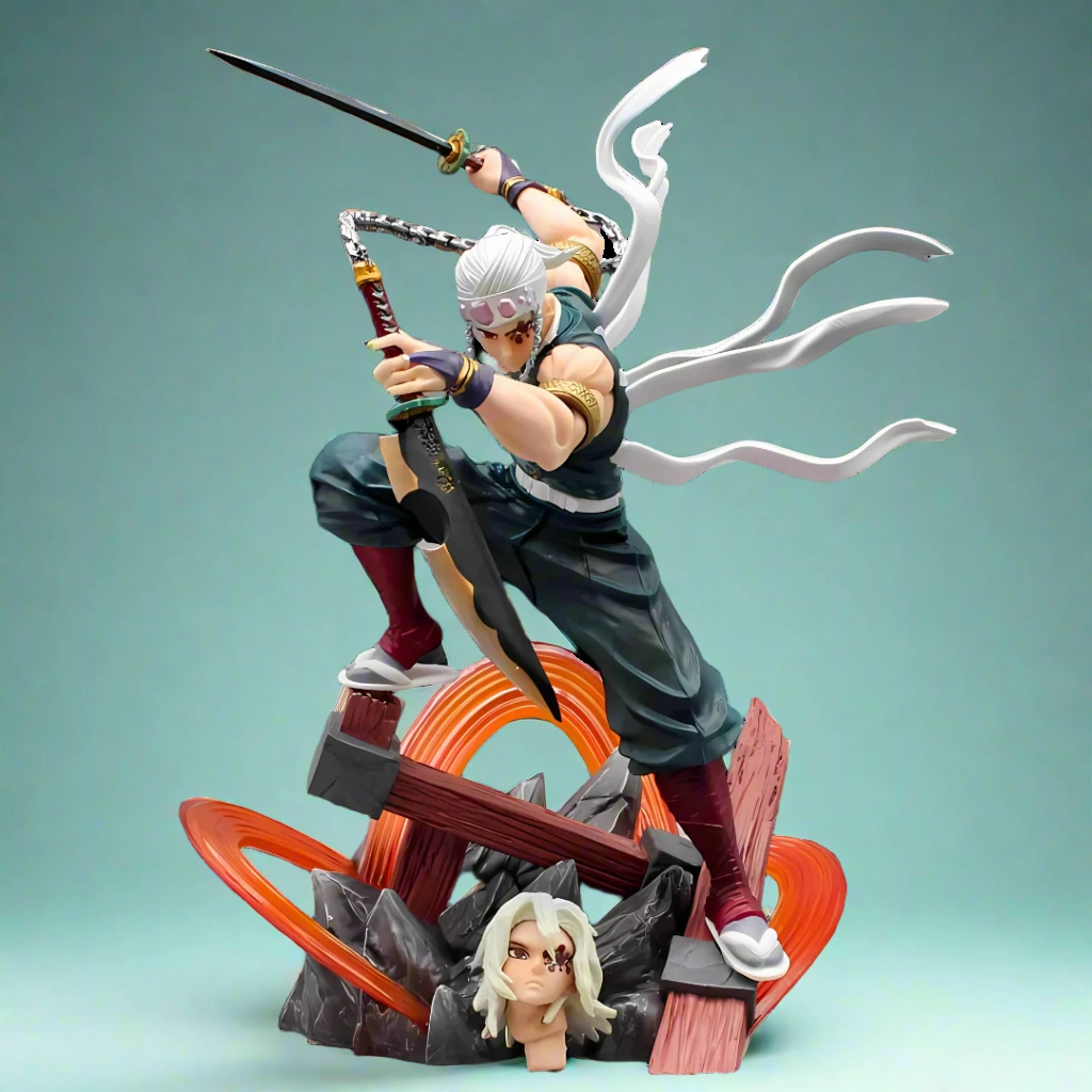 Demon Slayer Anime Figure Flashbang Shinobi Uzui Tengen 27cm (11") PVC Statue Gaming Showcase