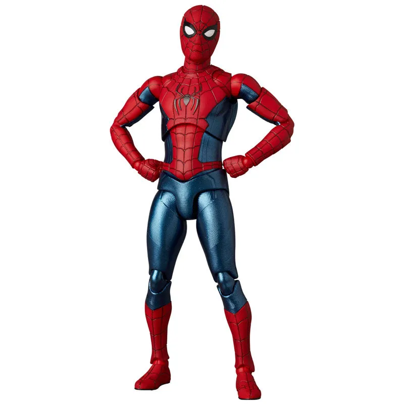 MAFEX "Spider-Man: No Way Home" Spider-Man New Red & Blue Suit Staircase Decor Realistic Art