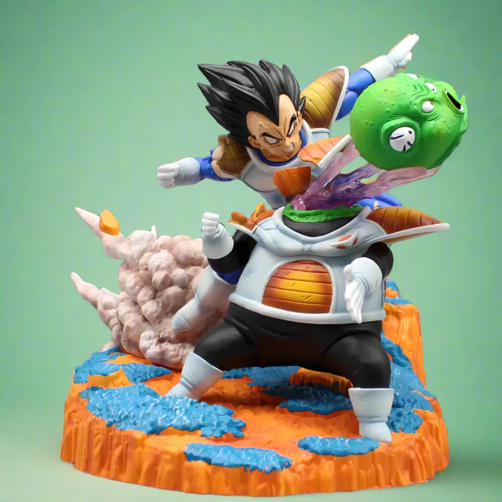 Display Case Dragon Ball Anime Figure Galactic Clash Vegeta Vs. Guldo 20cm (7") PVC Statue