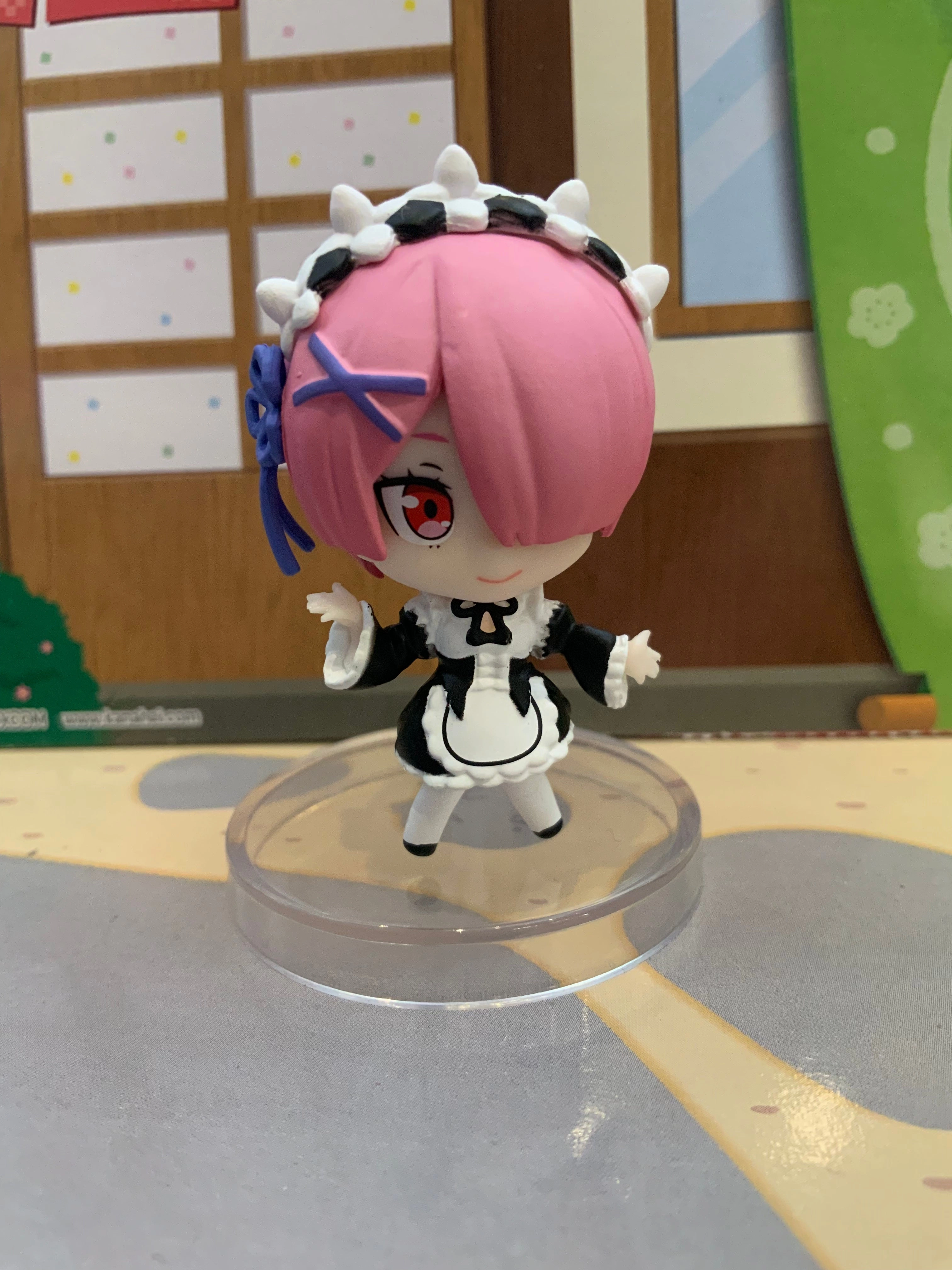 Re:Zero Starting Life in Another World Ram & Rem Birthday Mini Figure 4 Pieces Set (In-stock) Biodegradable material Collectible Statue