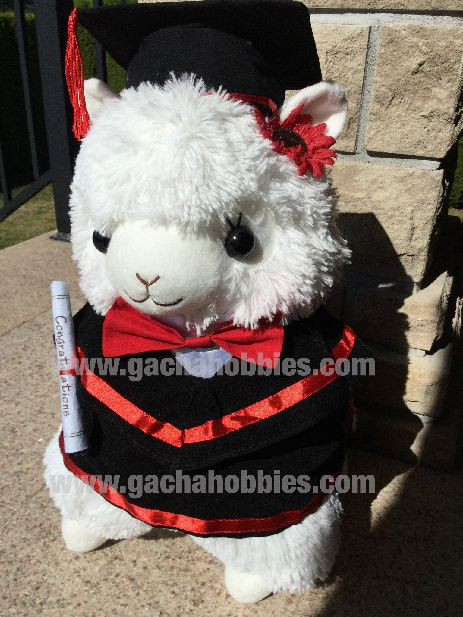 Graduation White Alpaca Medium Plush Unblemished Designer