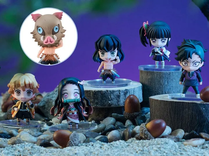 Megahouse - Demon Slayer: Kimetsu no Yaiba - Kamado Tanjiro & Friends Mascot Set Figure Desert Creature Designer Display