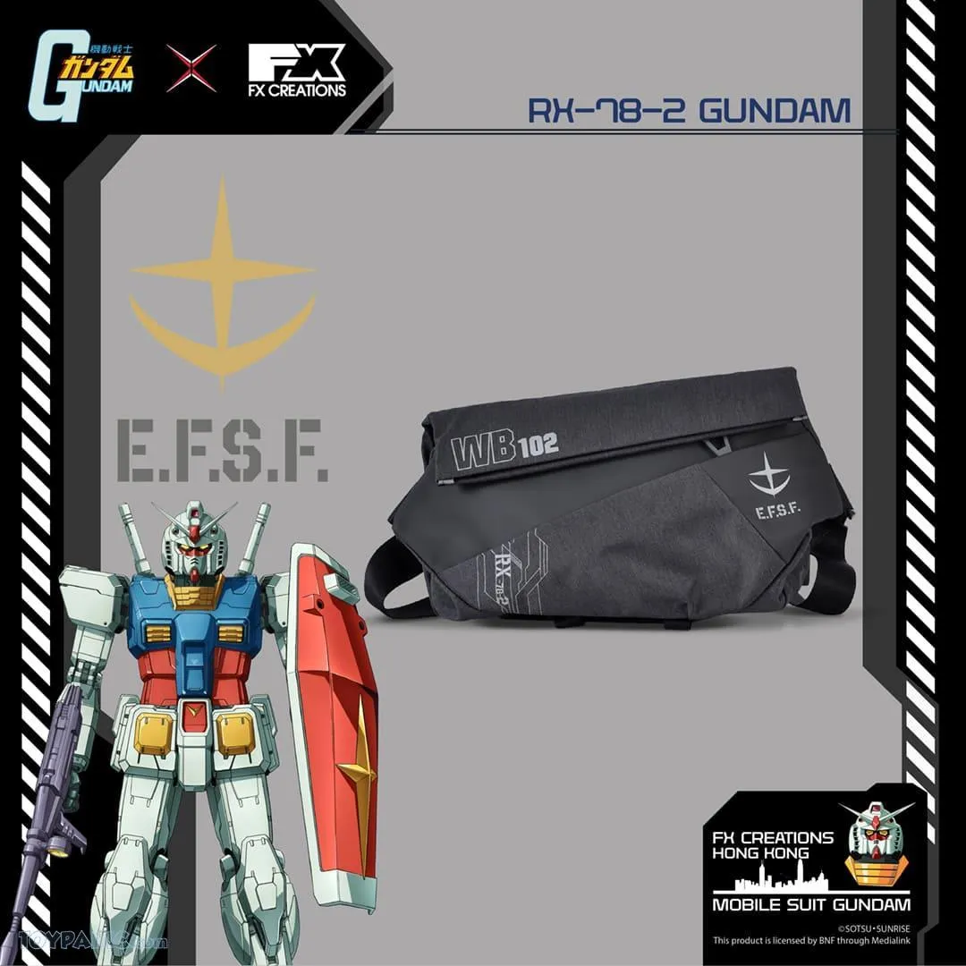 app connected Mobile Suit Gundam RX-78-2 Gundam Sling Bag - Dark Edition