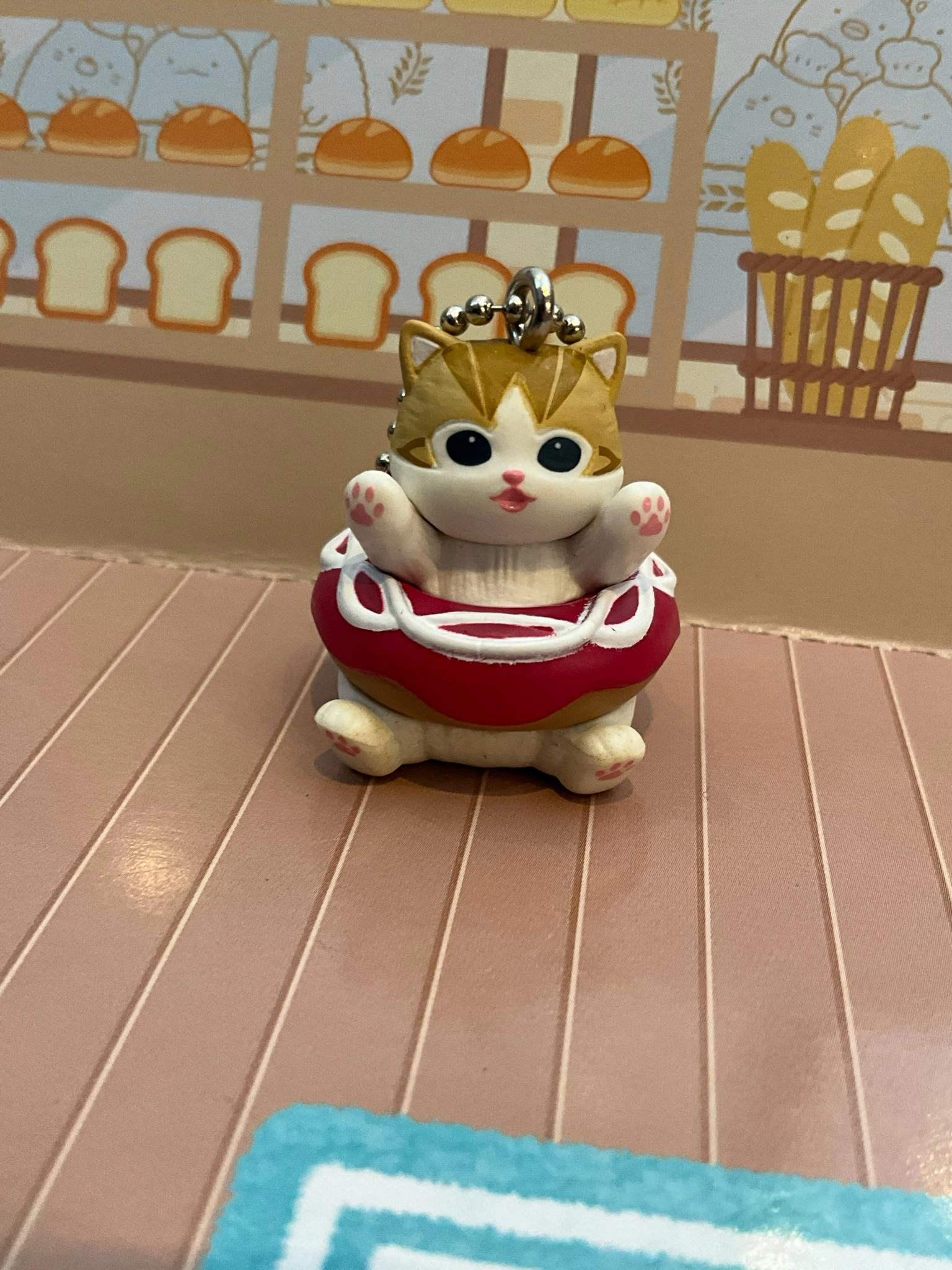 Medieval Knight Art Collection Mofusand Cats with Donuts Small Figure Keychain 5 Pieces Set (In-stock)