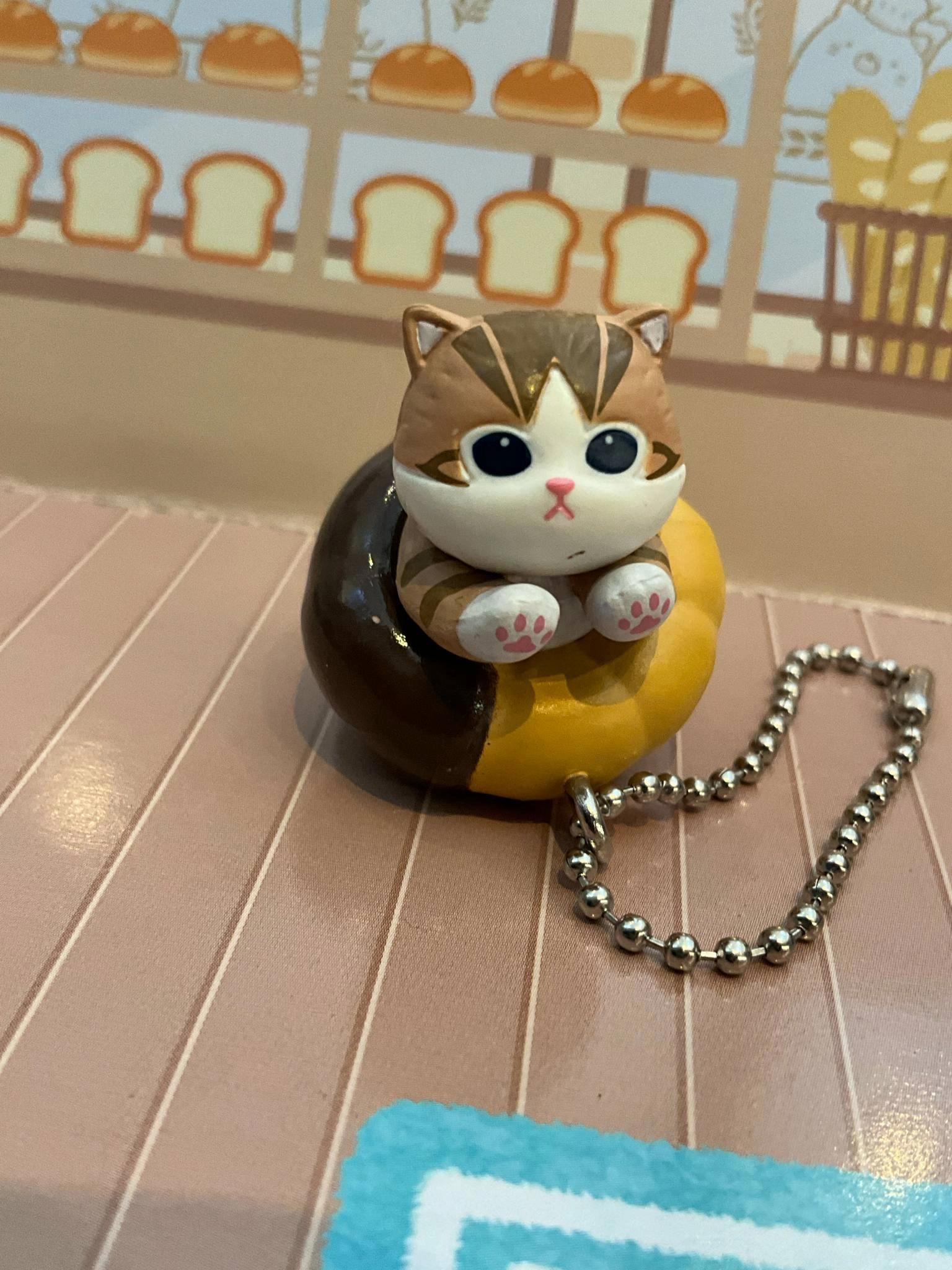 Mofusand Cats with Donuts Small Figure Keychain 5 Pieces Set (In-stock) Cute Mascot