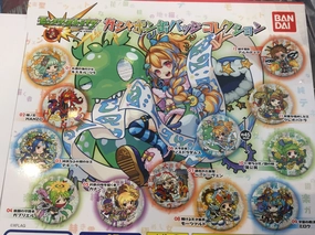 Vinyl Piece Unisex Design Monster Strike Can Badge Set 12 Pieces (In-stock)