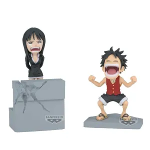 Brand Collaboration Articulated Model One Piece World Collectable Figure Log Stories Monkey D. Luffy & Nico Robin