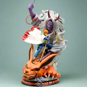 Naruto Anime Figure Lightning Strike Namikaze Minato 29cm (11") PVC Statue Fabric Figure