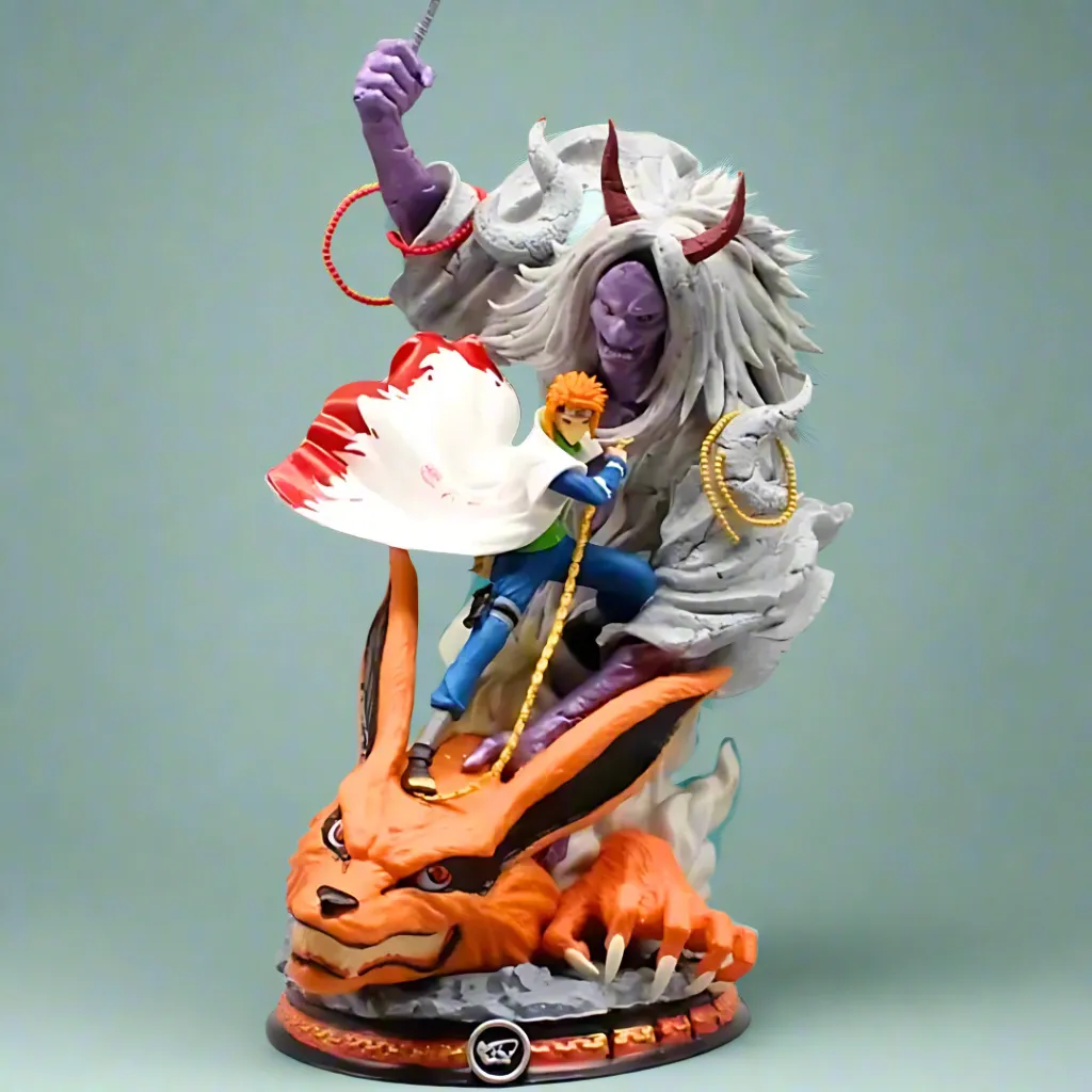 Naruto Anime Figure Lightning Strike Namikaze Minato 29cm (11") PVC Statue Fabric Figure