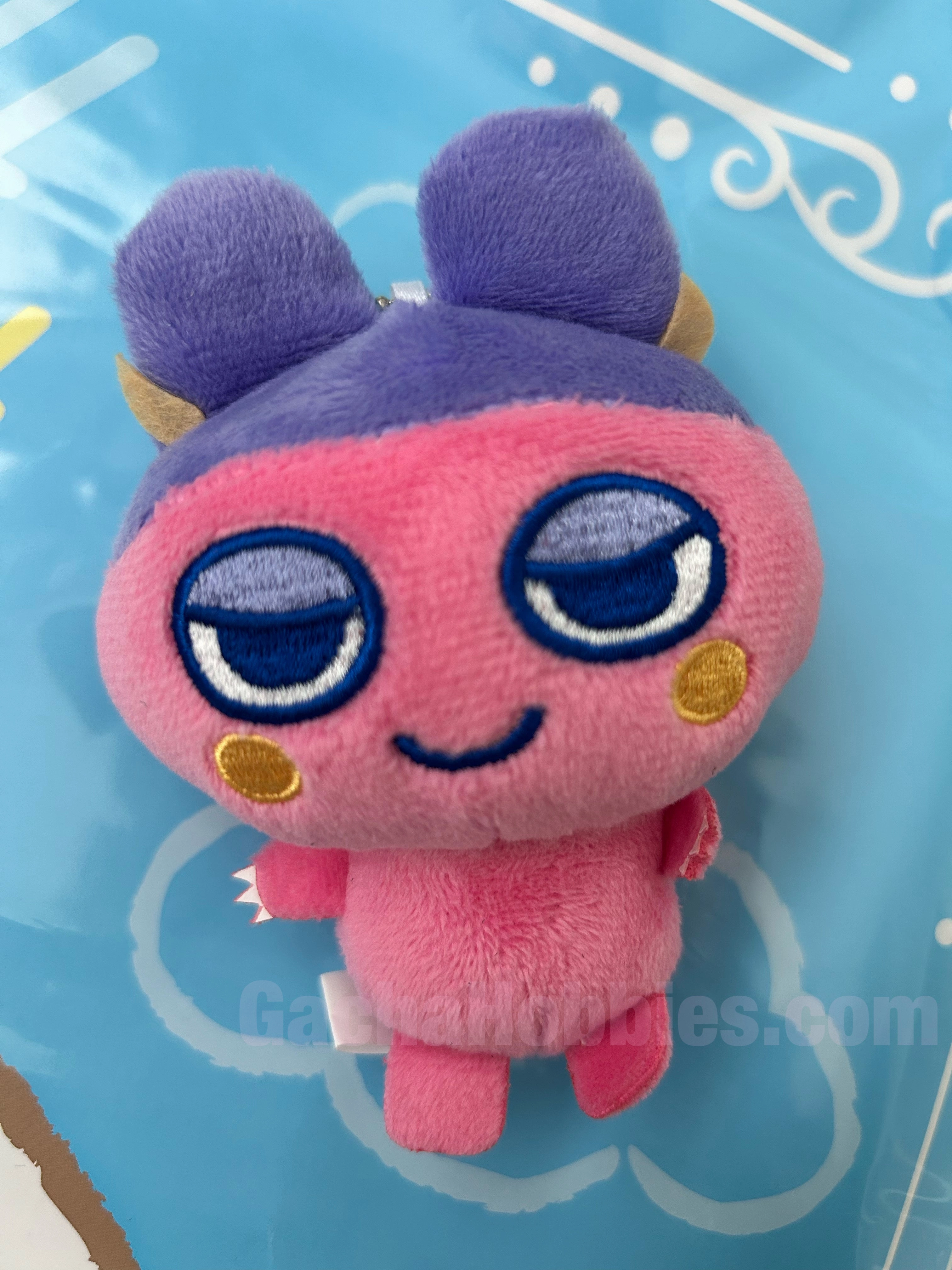 Banpresto Tamagotchi Mamegon Small Plush Keychain (In-stock) Bodybuilder Pose Pearl White
