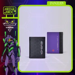Japanese Anime Miniature Display Neon Genesis Evangelion EVA-01 Leather Bi-Fold Wallet