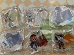 Movie Statue NIC Bungo Stray Dogs Character Acrylic Keychain 6 Pieces Set (In-stock)