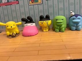 Limited Sculpture Tamagotchi and Friends Machibouke Small Figure 5 Pieces Set (In-stock)