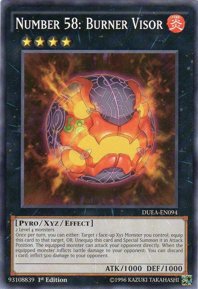 Number 58: Burner Visor [DUEA-EN094] Common Exclusive Pack Series