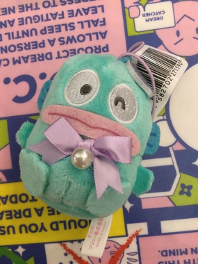 Primary Maker Sanrio Hangyodon Purple Ribbon Small Plush Keychain (In-stock)