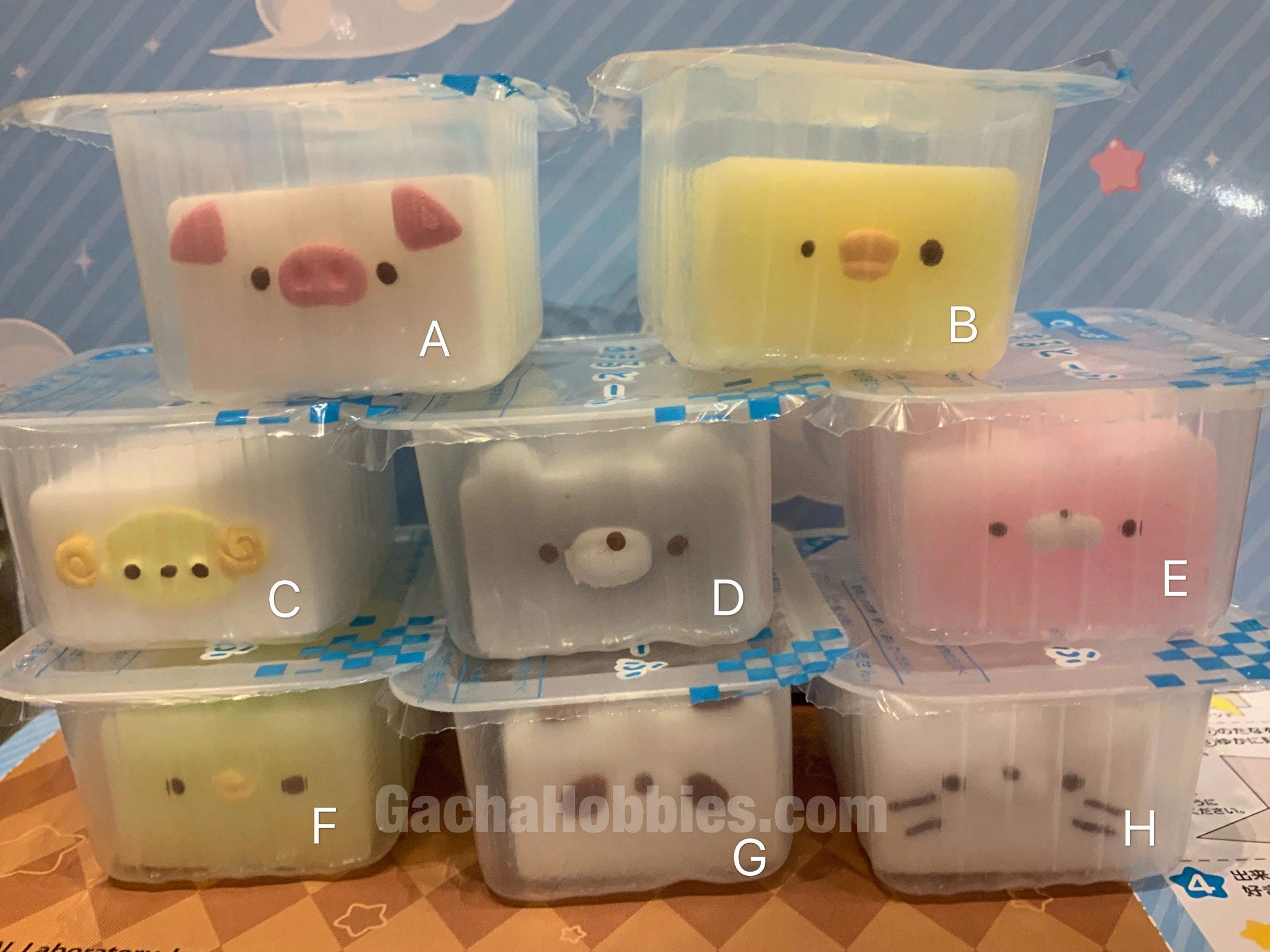 Mochi Squishy Animal Tofu 8 Pieces Set (In-stock) Gift For Her Movie Showcase