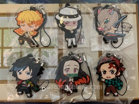 PVC Figure Kimetsu no Yaiba Demon Slayer Rubber Keychain (In-stock)