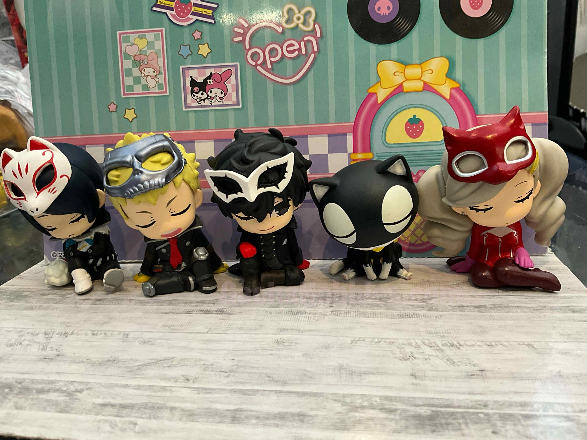 Persona 5 The Royal Characters Sleeping on Shoulder Figure Vol.1 5 Pieces Set (In-stock) Collectible Collectible Cartoon Network