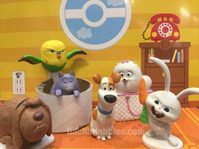 The Secret Life of Pets Mini Figures Set 6pcs (In-Stock) Artistic expression Vinyl Toy