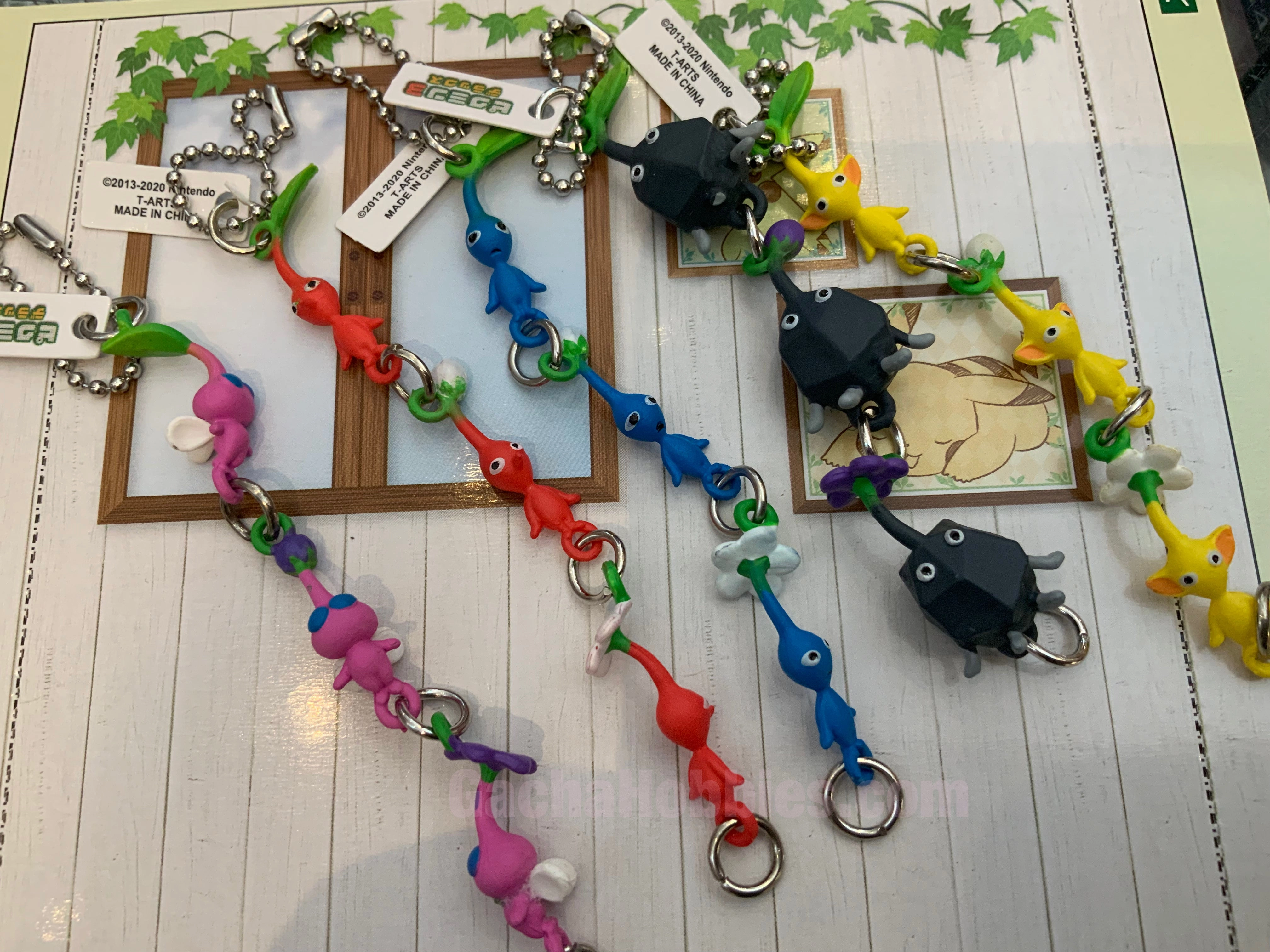 Pikmin 3 Character Figure Keychain 5 Pieces Set (In-stock) Silicone Model Cultural Heritage