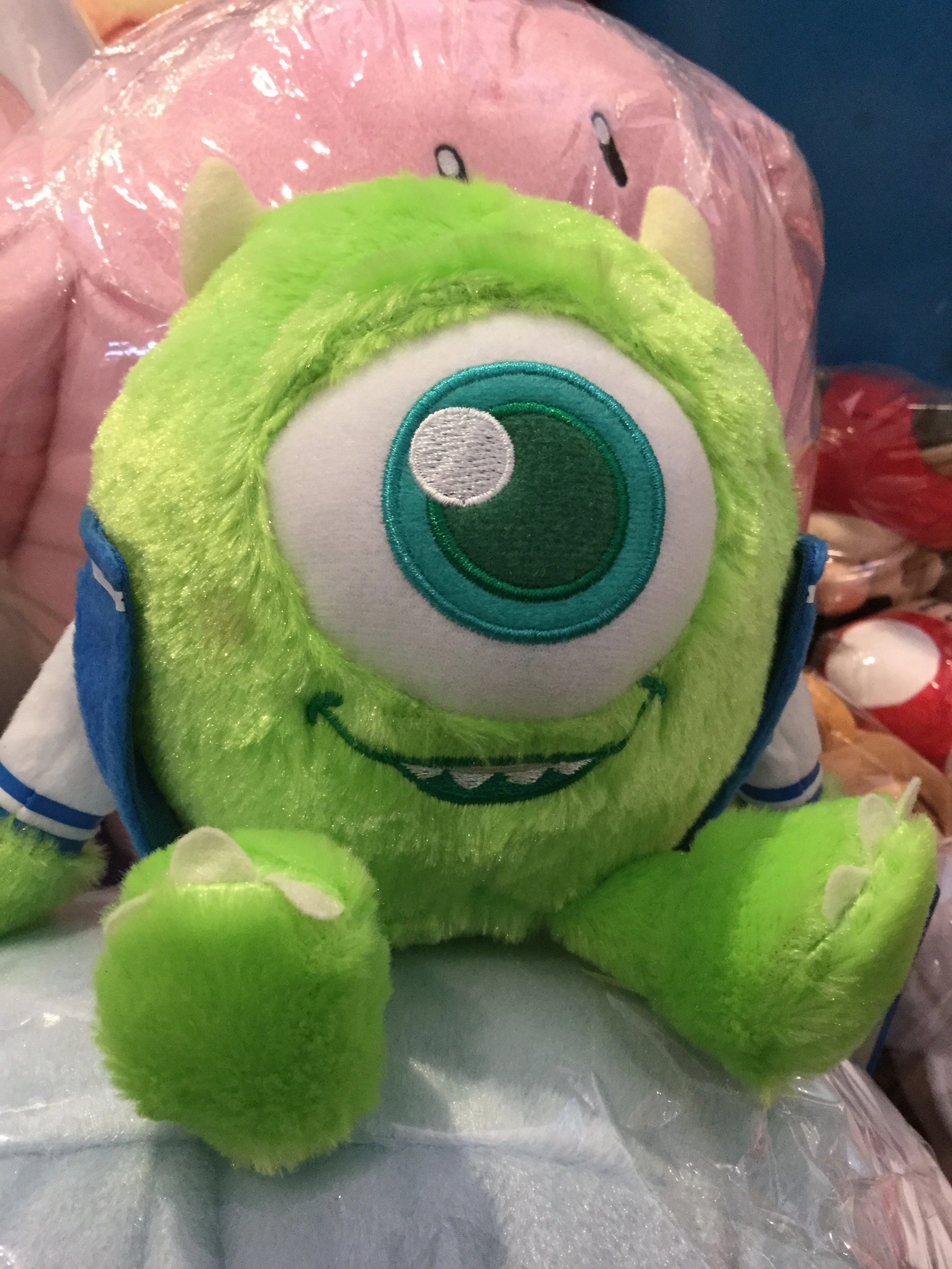 Pixar Monsters University Mike Wazowski with Jacket Small Plush (In-stock) Anti-Hero Appeal Big Artist