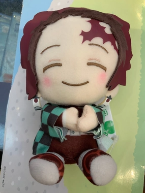 Shockproof Build Mini Assortment Pofutto Kimetsu No Yaiba Demon Slayer Tanjiro Kamado Plush Keychain (In-stock)