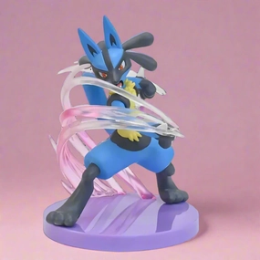 Superhero Showcase Pok??mon Anime Figure Aura Warrior Lucario 13cm (5") PVC Statue