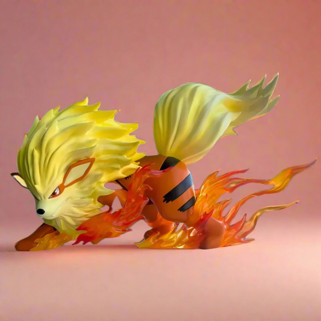 Fantasy Collectible Serious Investor Pok??mon Anime Figure Blaze Guardian Arcanin 17cm (7") PVC Statue