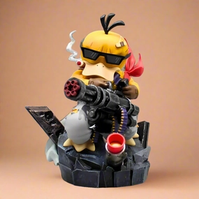 Memory Keepsake Pok??mon Anime Figure Machine Gun Psyduck 16cm (6") PVC Statue