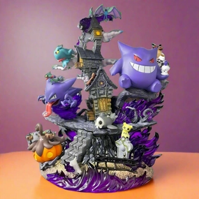 Pok??mon Anime Figure Whisper in the Mist Gastly, Haunter & Gengar 31cm (12") PVC Statue Mini Statue