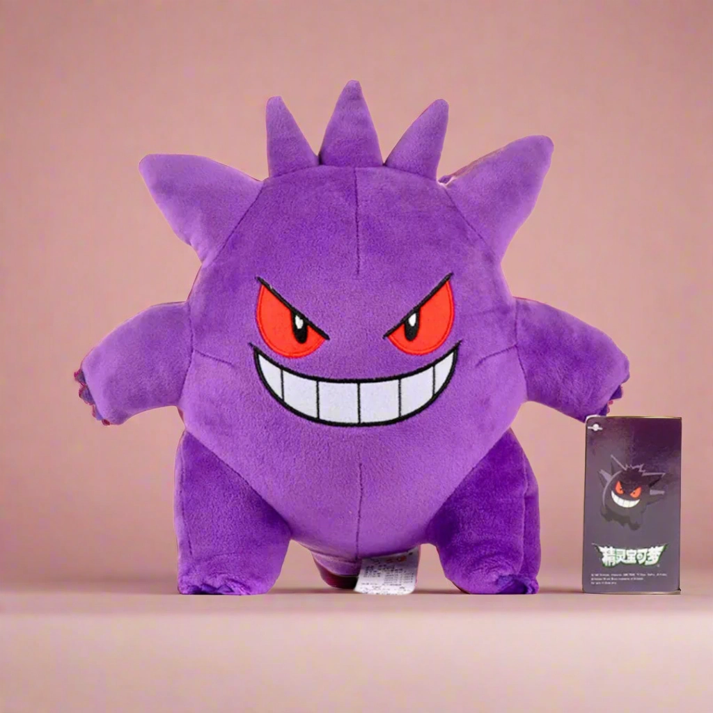 Pok??mon Anime Plush Toy Smiling Specter Gengar 24cm (9") Plushie Fireplace Mantel