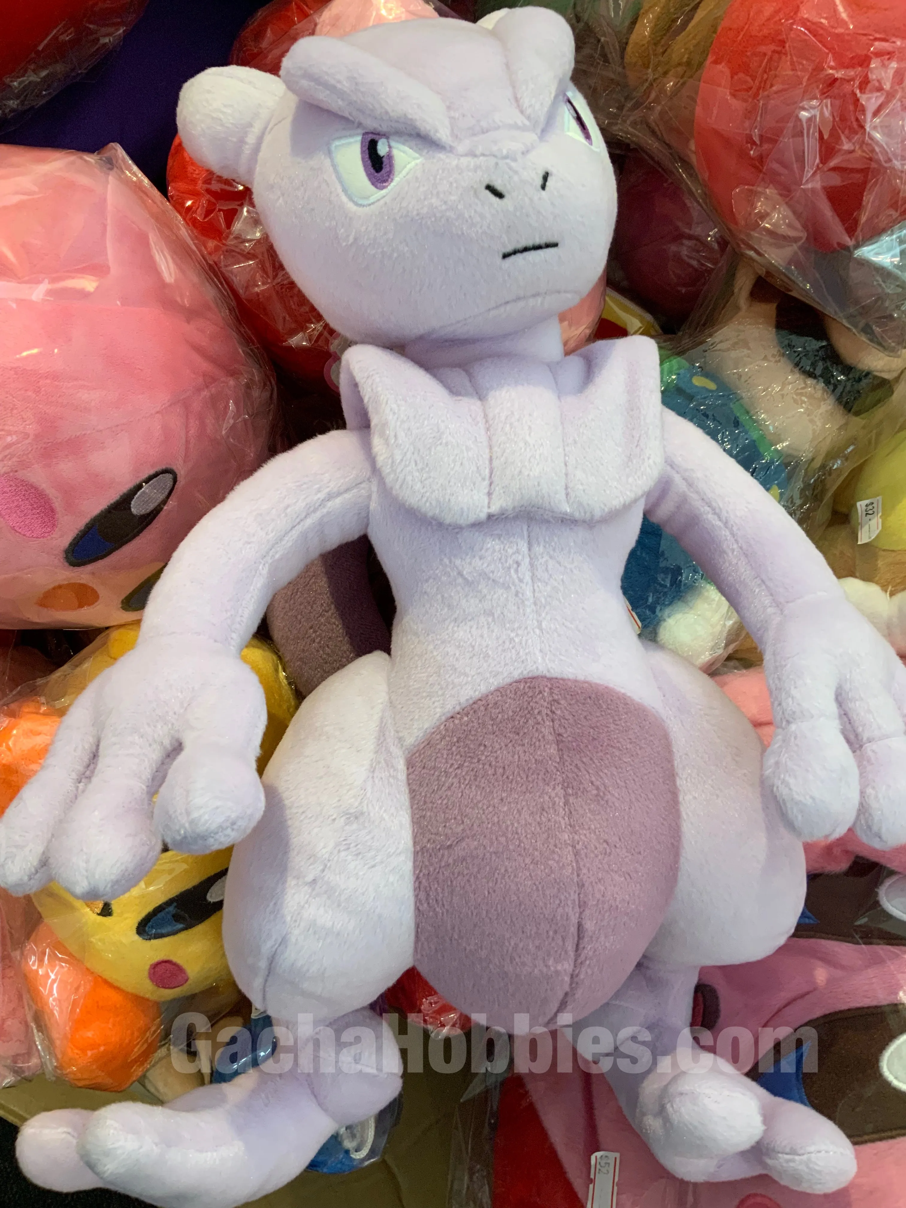 Pokemon Mew Two Strikes Back Evolution Mewtwo Large Size Plush (In-stock) Mid Century