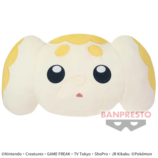 Art Goods Pokemon Papi Mocc Face-Shaped Plush Cushion - 18 Inches