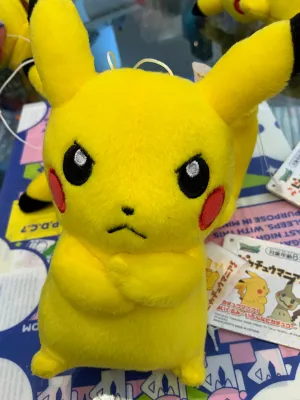 Vinyl Decor Pokemon Pikachu Angry Cross-Armed Small Plush (In stock)