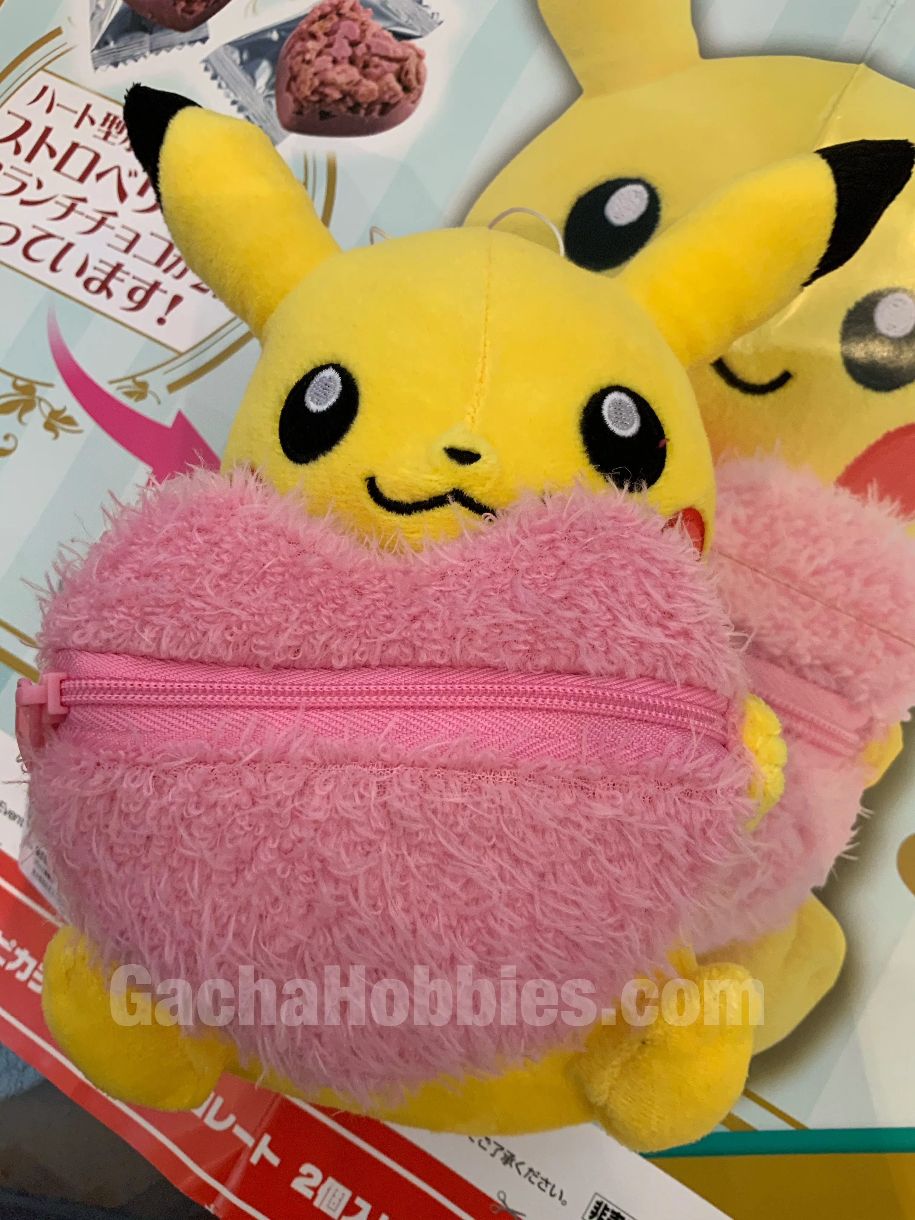 Adult Collection Pokemon Pikachu With Pink Heart Bag Plush (In-stock)