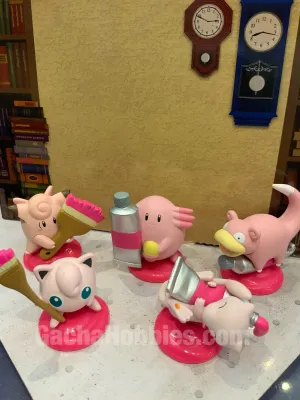 Sky Animal Religious Icon Pokemon Pink Painting Figure 5 Pieces Set (In-stock)
