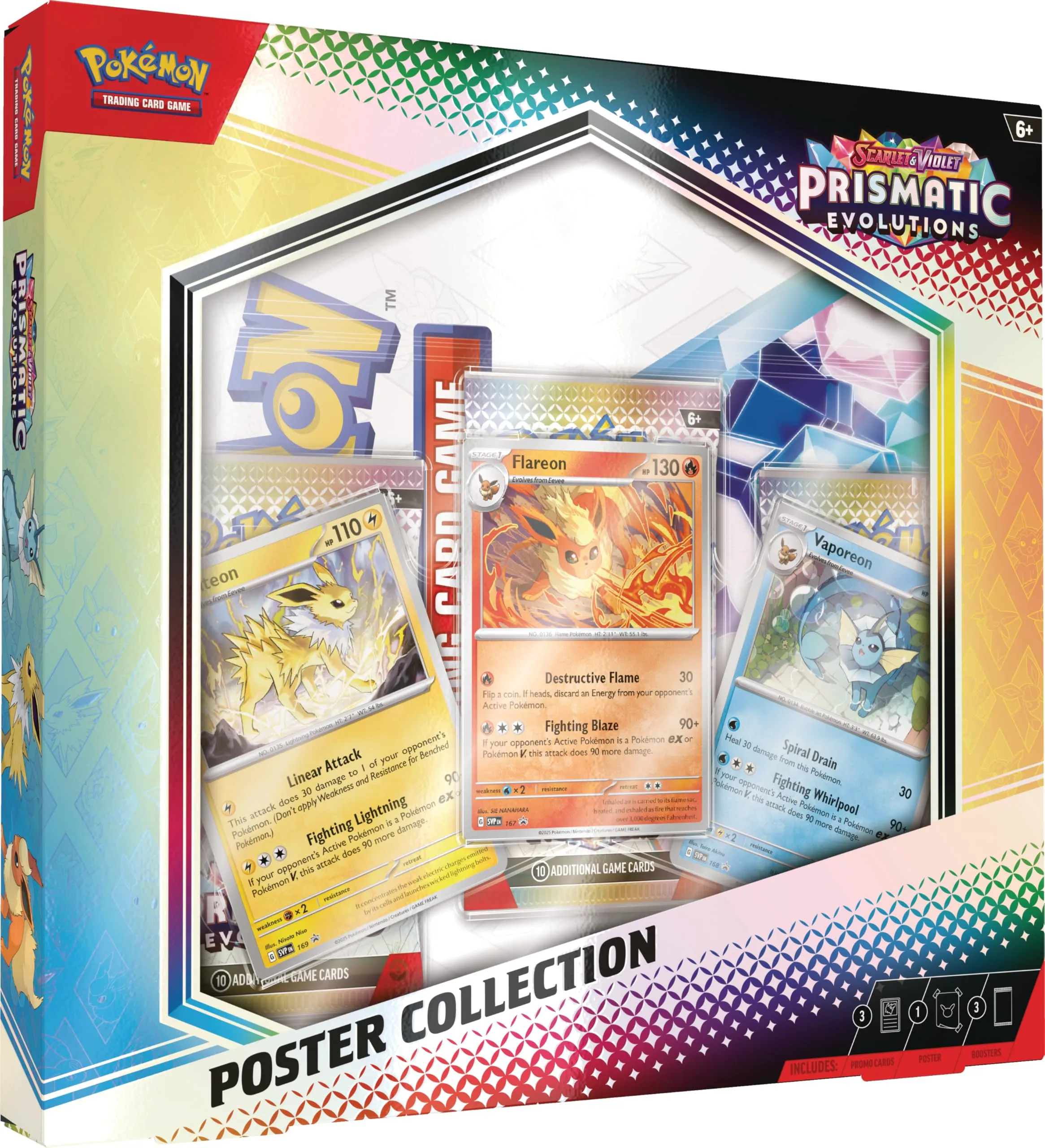 Collectible Series Opening Surprise Set Opening Pokemon Prismatic Evolutions Poster Collection