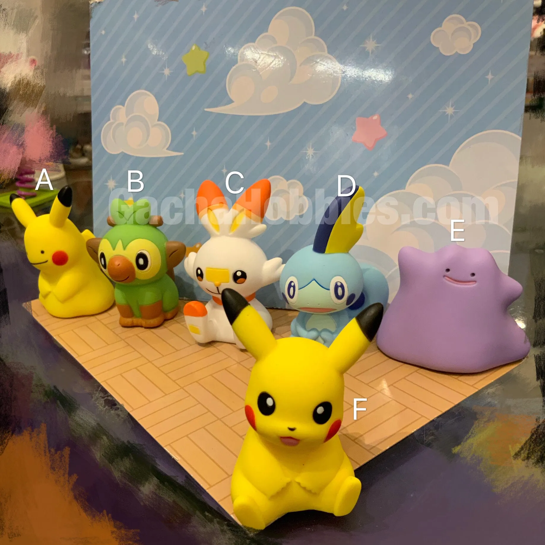 Movie Merchandise Pokemon Soft Vinyl Figure #3 6 Pieces Set (In-stock)