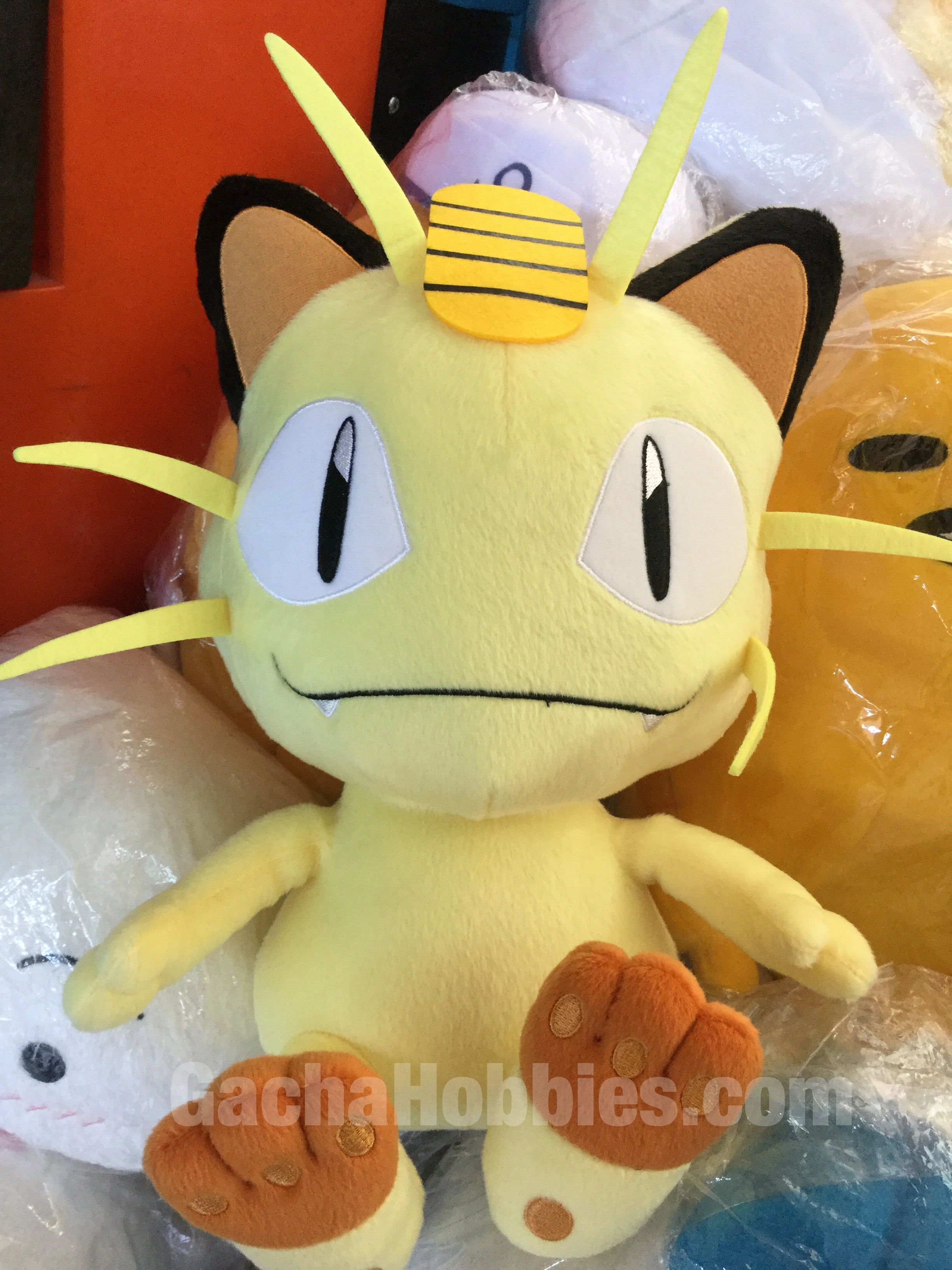 Pokemon Meowth Plush (In-stock) Hard Plastic Glitter Accent