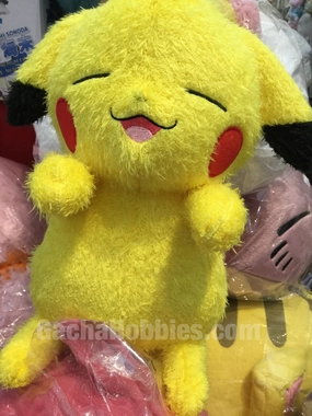Pokemon Sleepy Pikachu Furry Plush (In-stock) Miniature Decor Movie Product