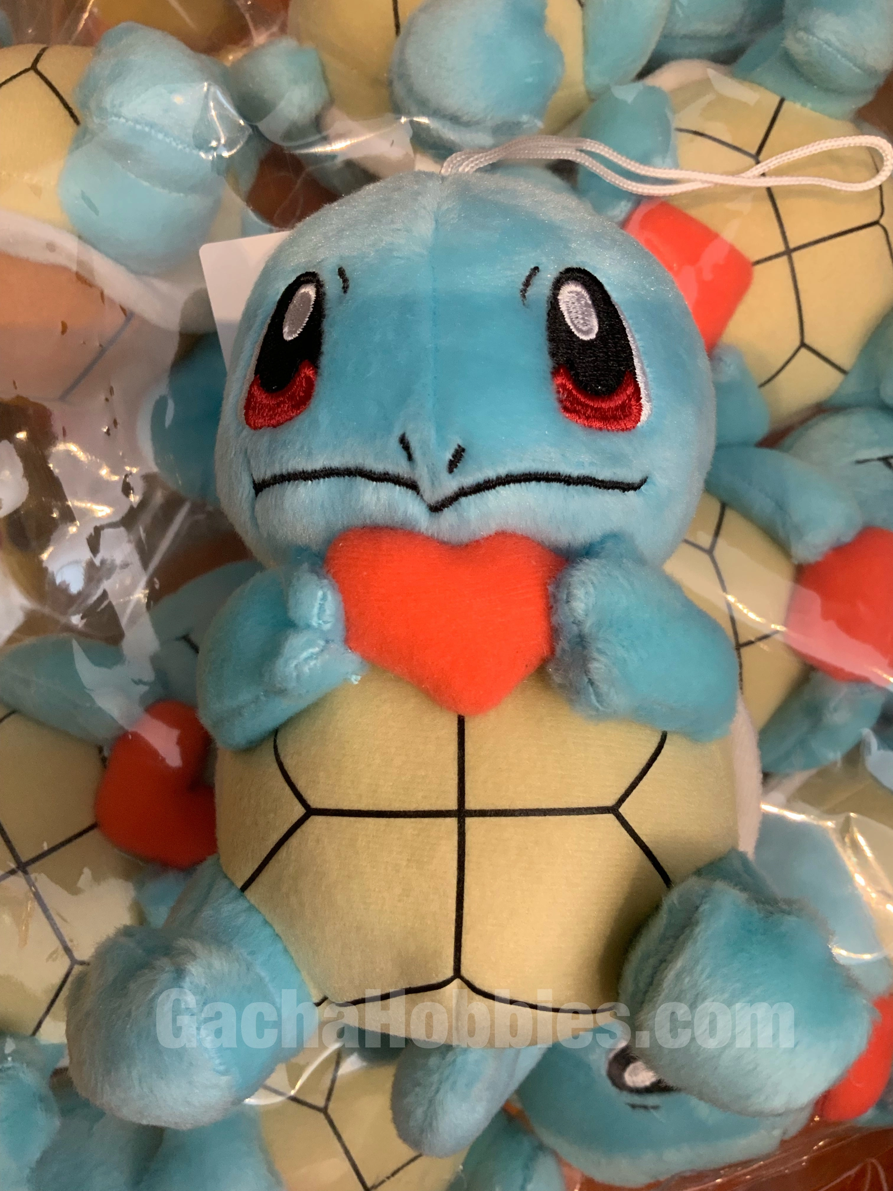 Pokemon Squirtle with Red Heart Plush (In-stock) Painting Worker