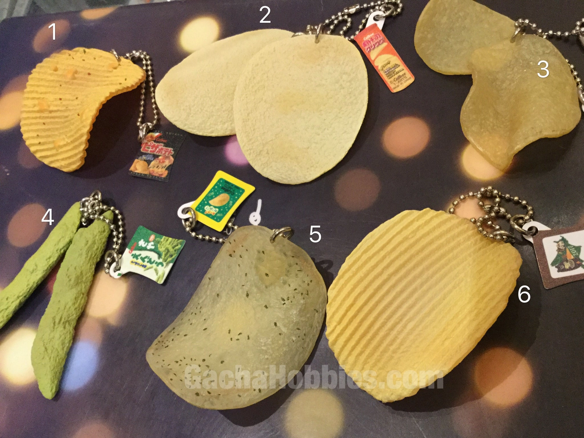 Fantasy Piece Potato Chips Keychain Gashapon Set (In stock)