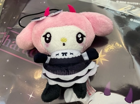 Sanrio Gothic Devil Melody Small Plush Keychain (In-stock) Small Bust Qualified Designer