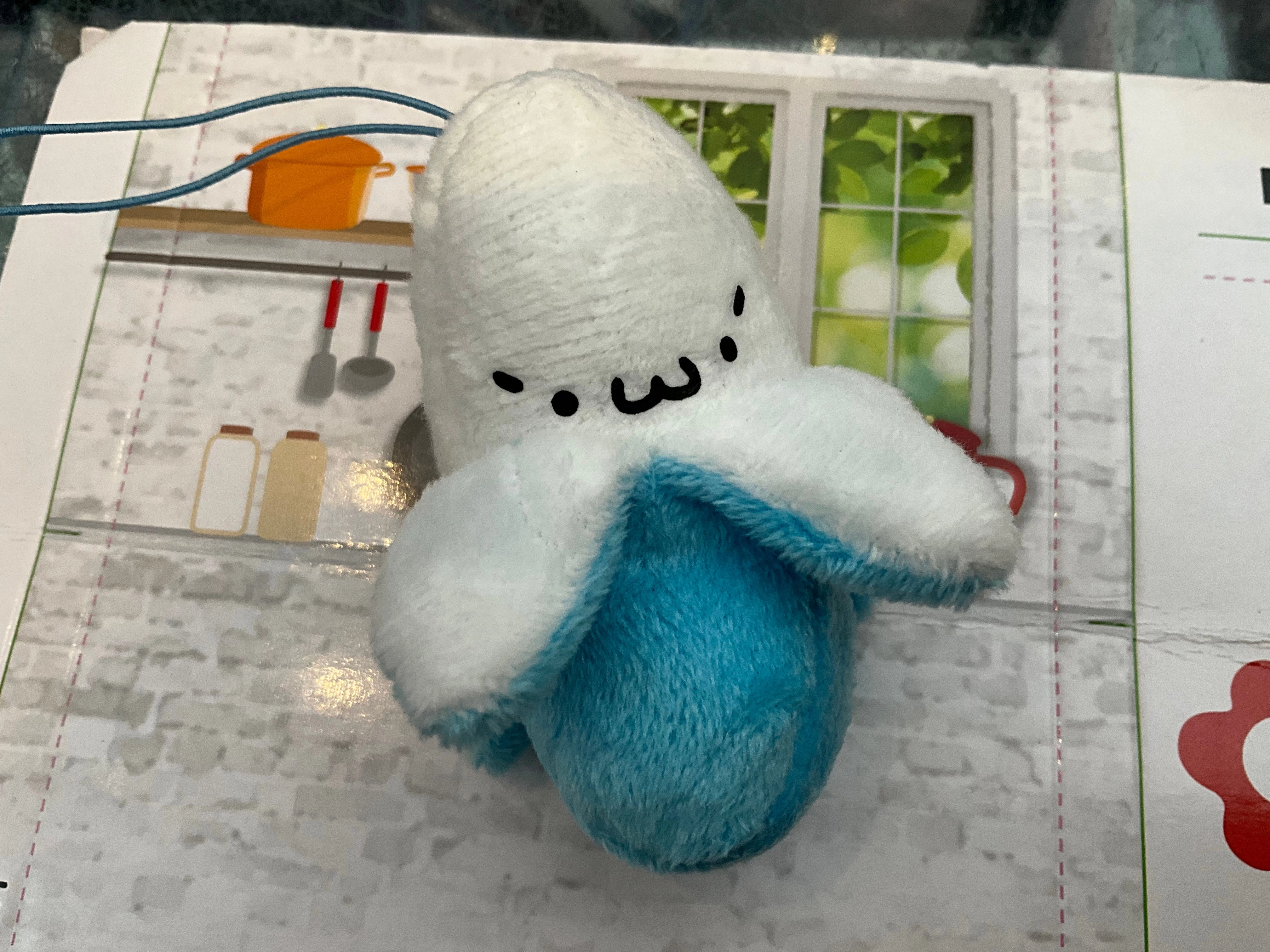 Colorful Banana with Emoticon Small Plush Keychain 5 Pieces Set (In-stock) Limited Toy Cartoonish Design