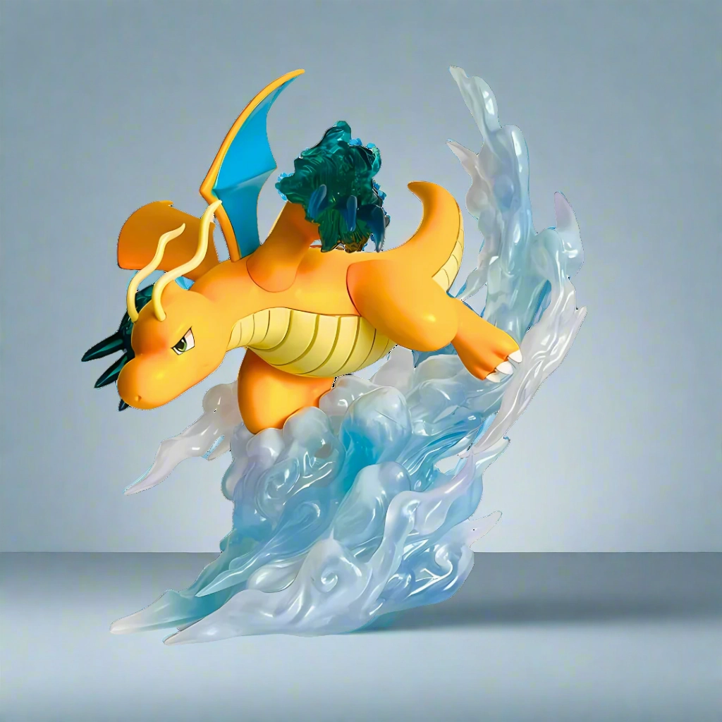 Pok??mon Anime Figure Stormrider Dragonite 16cm (6") PVC Statue Kaiju Statue