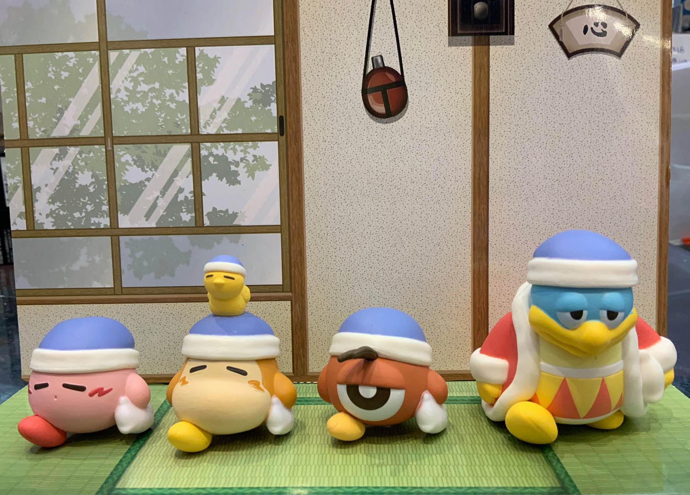 Premium item Spirit Animal Pupupu Friends Kirby Sleepy Figure 4 Pieces Set (In-stock)