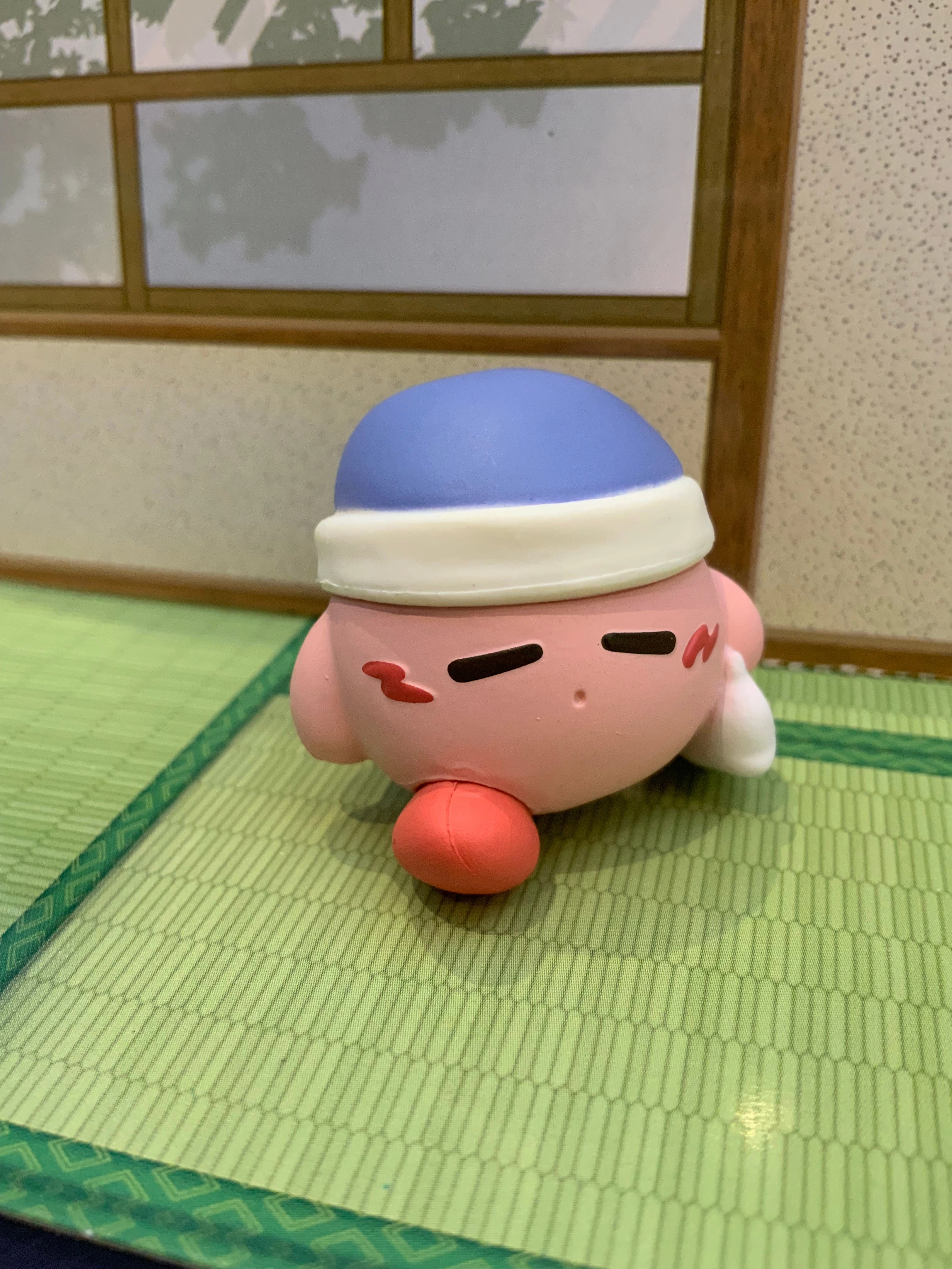 Vinyl Display Video game Pupupu Friends Kirby Sleepy Figure 4 Pieces Set (In-stock)