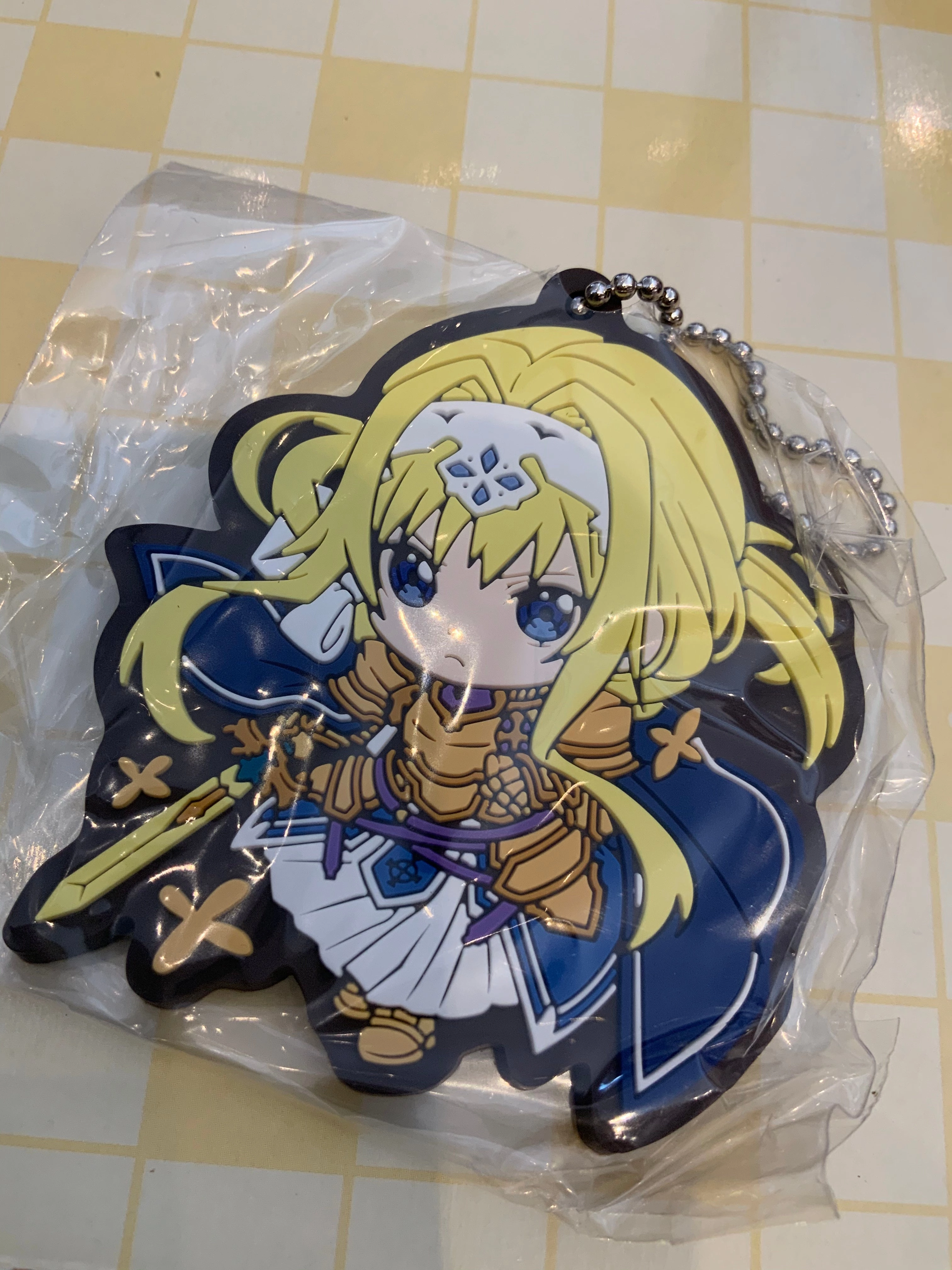 Sword Art Online Alicization War of Under World Rubber Keychain 6 Pieces Set (In-stock) Animation Cel